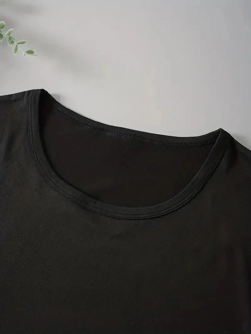 Cool Cat & Letter Print Crop T-Shirt Casual Crew Neck Short Sleeve T-Shirt for Spring & Summer Women's Clothing - Youks store