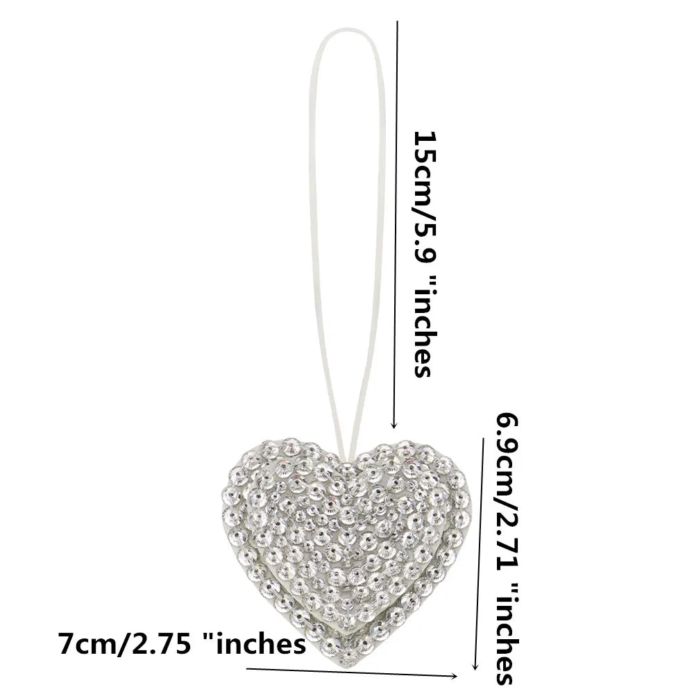 3D Handmade Rhinestone Beaded Coconut tree, butterfly hanging rope Patches Crystal Bag lanyard Patch beading Applique Patch - Youks store