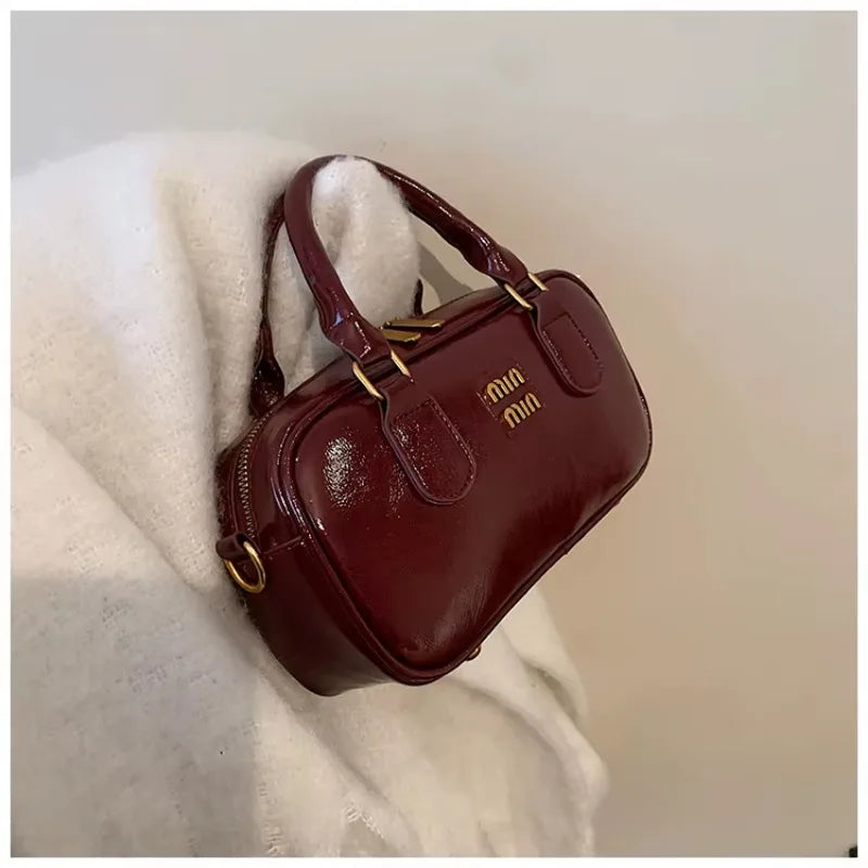 Large Capacity Crossbody Bags Pu Solid Color Zipper Casual Shoulder Bags on Sale 2025 Versatile Sewing Thread Women's Handbags - Youks store
