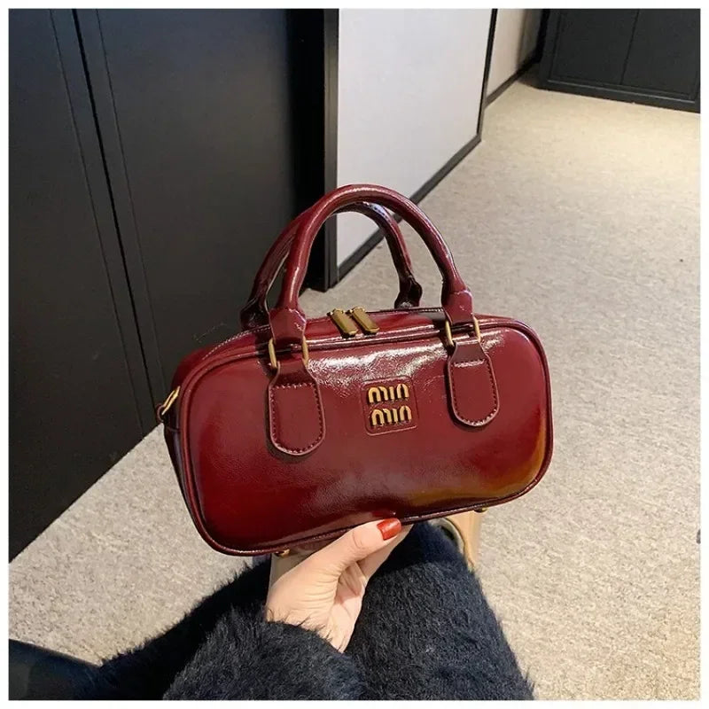Large Capacity Crossbody Bags Pu Solid Color Zipper Casual Shoulder Bags on Sale 2025 Versatile Sewing Thread Women's Handbags - Youks store