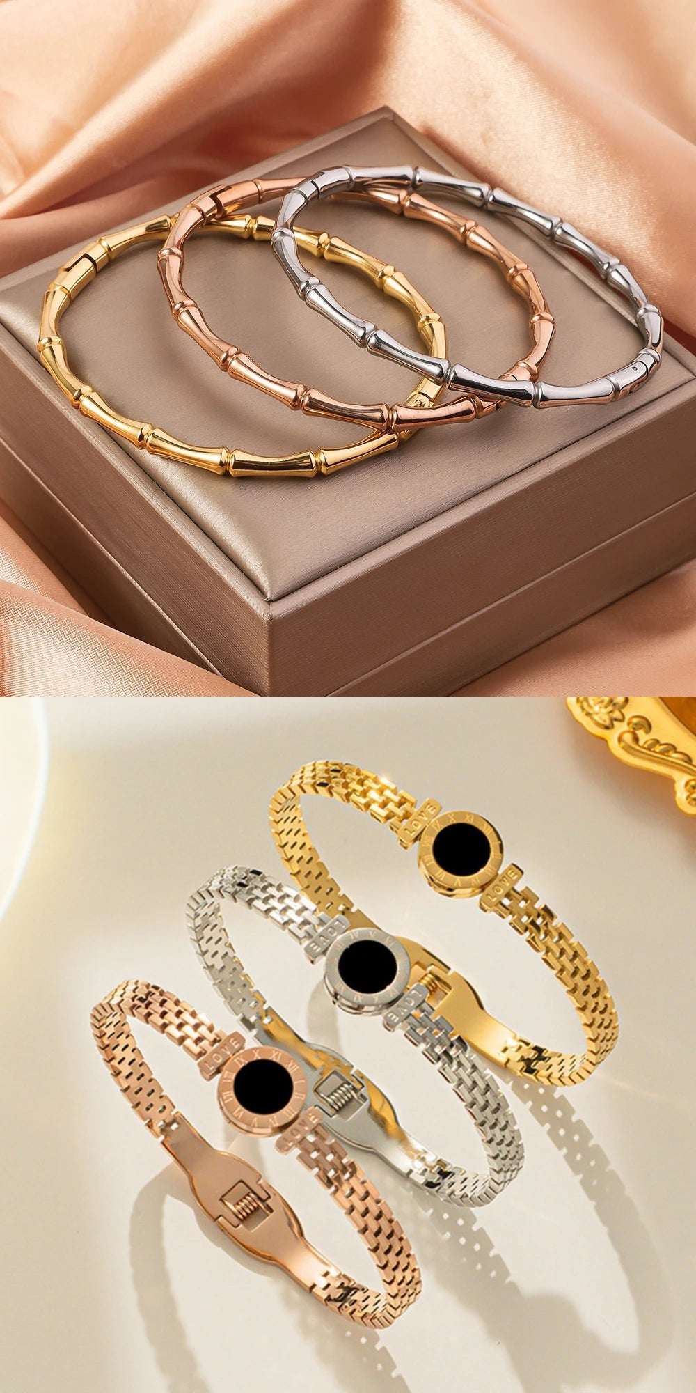 RAKOL 1: 1 Paper clip restoration AAA+ Zircon Bracelet For Women Fashion Simple Commuting Bracelet For Girls Party Jewelry Gift - Youks store