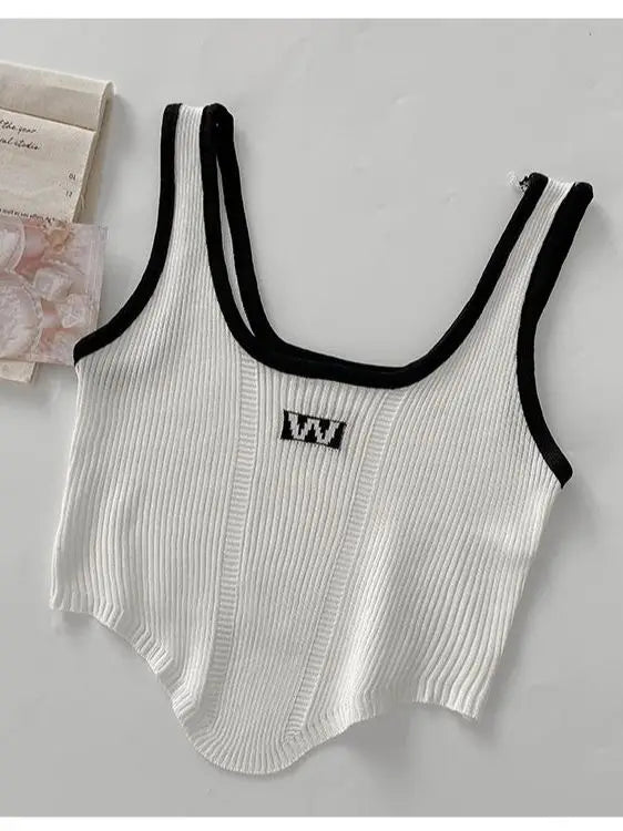 HELIAR Women Irregular Tops For Women Sexy Crop Tops Summer Sleeveless Sweet Tops Cloth Summer Y2K Tops For Women 2024 - Youks store