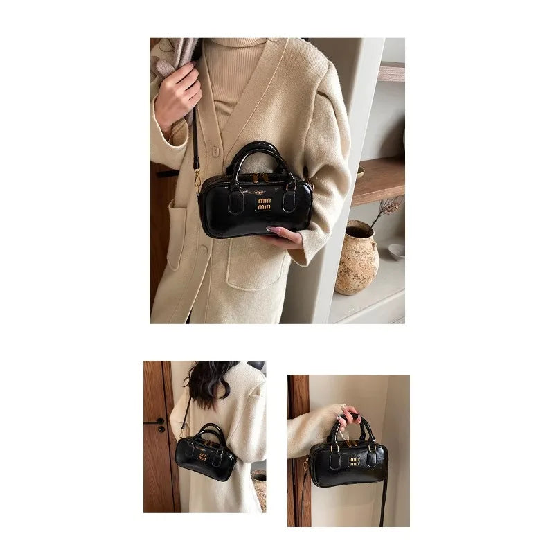 Large Capacity Crossbody Bags Pu Solid Color Zipper Casual Shoulder Bags on Sale 2025 Versatile Sewing Thread Women's Handbags - Youks store