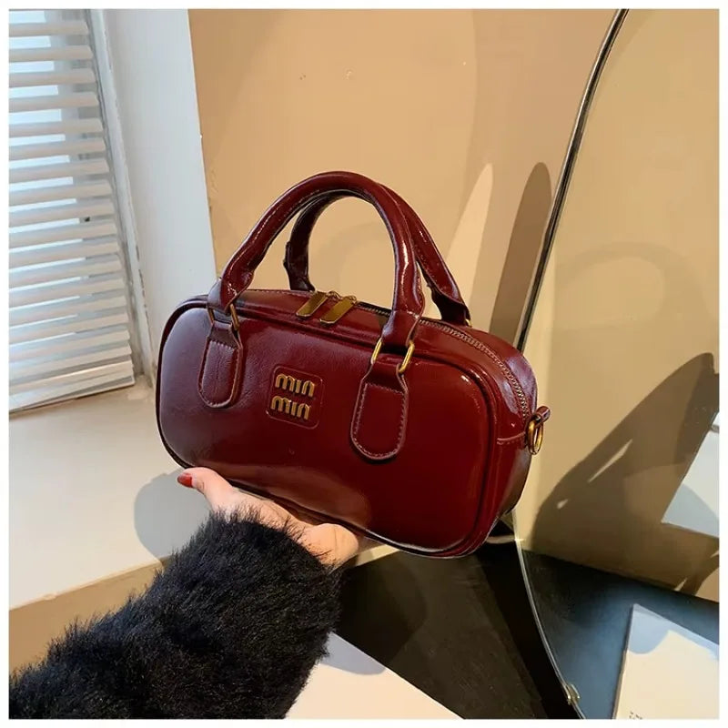Large Capacity Crossbody Bags Pu Solid Color Zipper Casual Shoulder Bags on Sale 2025 Versatile Sewing Thread Women's Handbags - Youks store