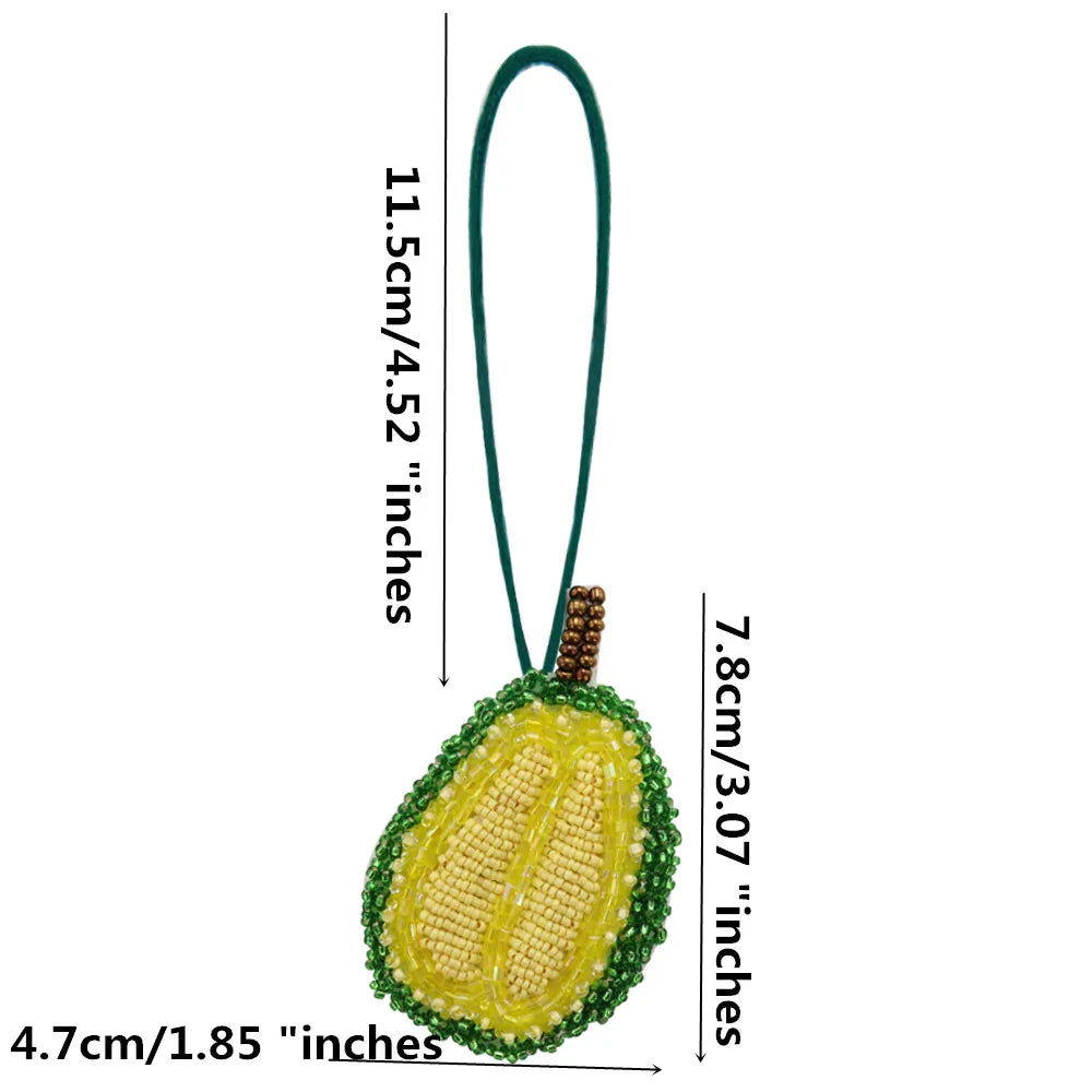 3D Handmade Rhinestone Beaded Coconut tree, butterfly hanging rope Patches Crystal Bag lanyard Patch beading Applique Patch - Youks store
