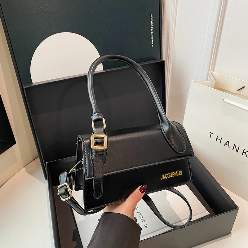 Fashionable Leather Crossbody Bag - Classic Vintage Style With Modern Twist & Luxury Gold-Tone Letter Logo - Youks store