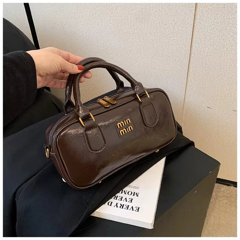 Large Capacity Crossbody Bags Pu Solid Color Zipper Casual Shoulder Bags on Sale 2025 Versatile Sewing Thread Women's Handbags - Youks store