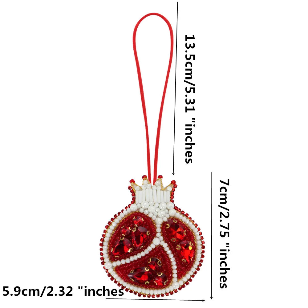 3D Handmade Rhinestone Beaded Coconut tree, butterfly hanging rope Patches Crystal Bag lanyard Patch beading Applique Patch - Youks store