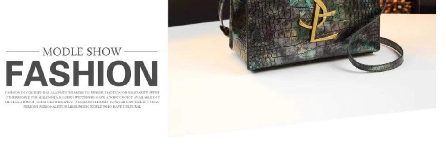 2025 new spring all-match alligator pattern atmosphere middle-aged women's bag large capacity Tote bag - Youks store
