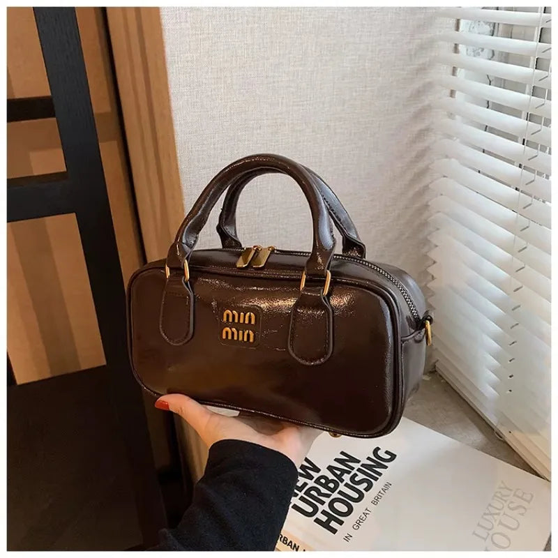 Large Capacity Crossbody Bags Pu Solid Color Zipper Casual Shoulder Bags on Sale 2025 Versatile Sewing Thread Women's Handbags - Youks store