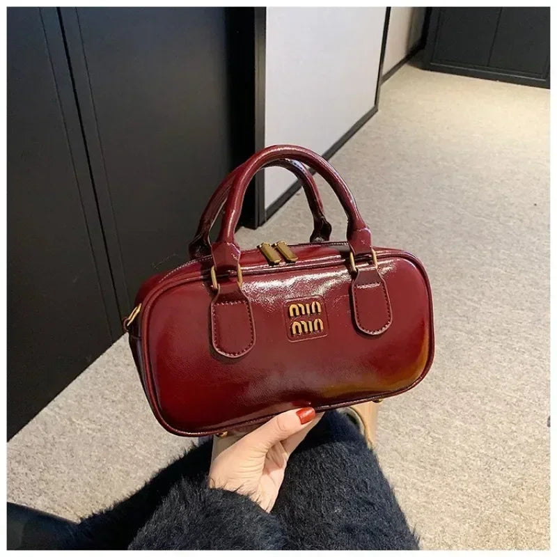Large Capacity Crossbody Bags Pu Solid Color Zipper Casual Shoulder Bags on Sale 2025 Versatile Sewing Thread Women's Handbags - Youks store