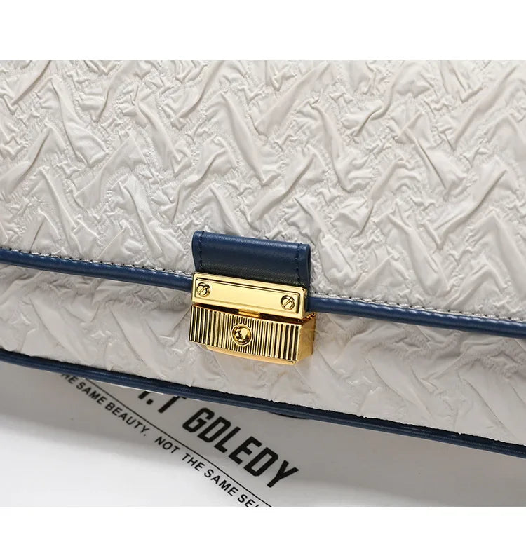 Niche design transfer bead pleated armpit bag bag women's 2024 new fashion crossbody bag - Youks store