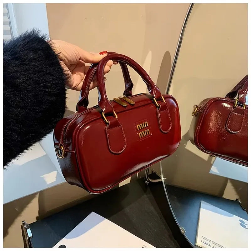 Large Capacity Crossbody Bags Pu Solid Color Zipper Casual Shoulder Bags on Sale 2025 Versatile Sewing Thread Women's Handbags - Youks store