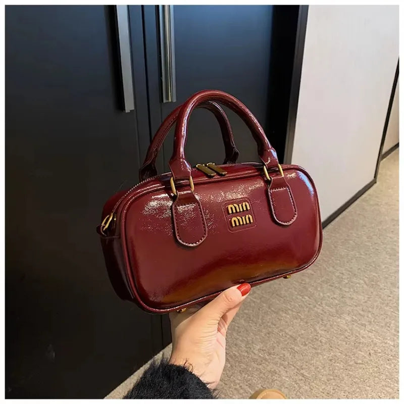 Large Capacity Crossbody Bags Pu Solid Color Zipper Casual Shoulder Bags on Sale 2025 Versatile Sewing Thread Women's Handbags - Youks store