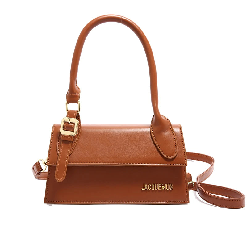 Fashionable Leather Crossbody Bag - Classic Vintage Style With Modern Twist & Luxury Gold-Tone Letter Logo - Youks store