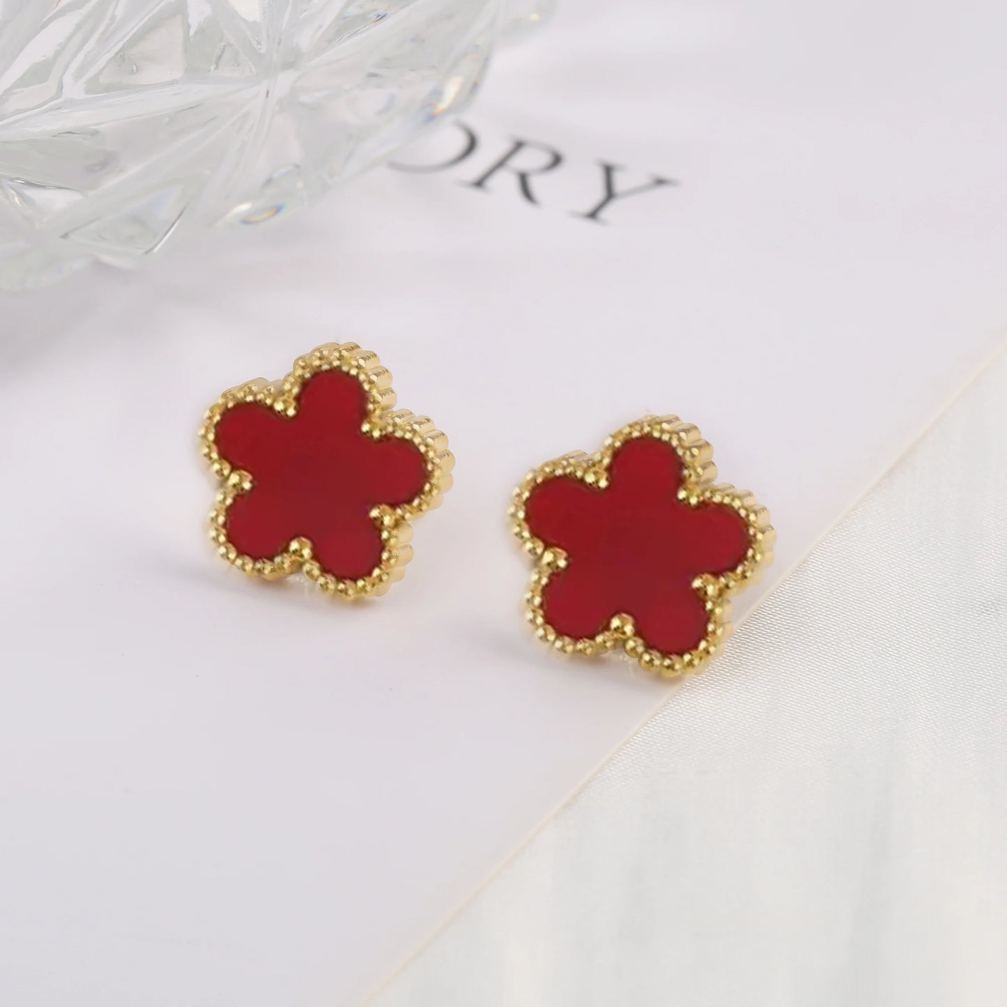 Hot Sale Stainless Steel Laser Five Leaf Flower Petal Adjustable Clover Bracelet Classic for Woman Girl Brand Jewelry Party Gift - Youks store