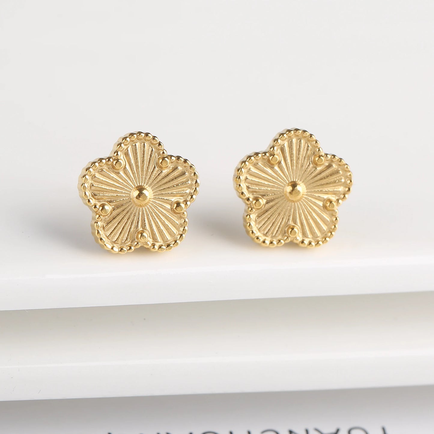 Hot Sale Stainless Steel Laser Five Leaf Flower Petal Adjustable Clover Bracelet Classic for Woman Girl Brand Jewelry Party Gift - Youks store