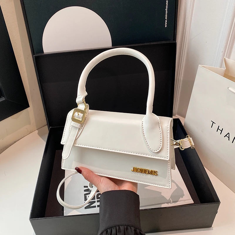 Fashionable Leather Crossbody Bag - Classic Vintage Style With Modern Twist & Luxury Gold-Tone Letter Logo - Youks store