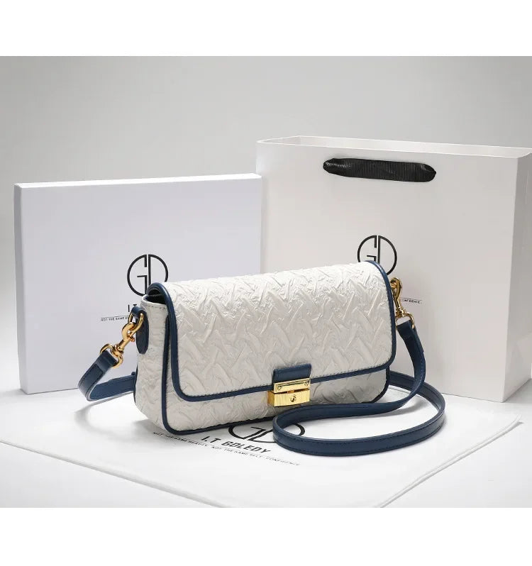 Niche design transfer bead pleated armpit bag bag women's 2024 new fashion crossbody bag - Youks store