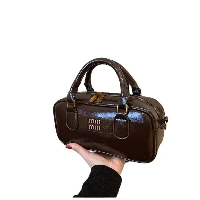 Large Capacity Crossbody Bags Pu Solid Color Zipper Casual Shoulder Bags on Sale 2025 Versatile Sewing Thread Women's Handbags - Youks store