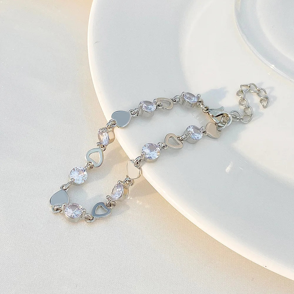Elegant Black Crystal Eyes Snake Zircon Bracelet Women's Fashionable Personalized Daily Accessory Party Jewelry Birthday Gifts - Youks store