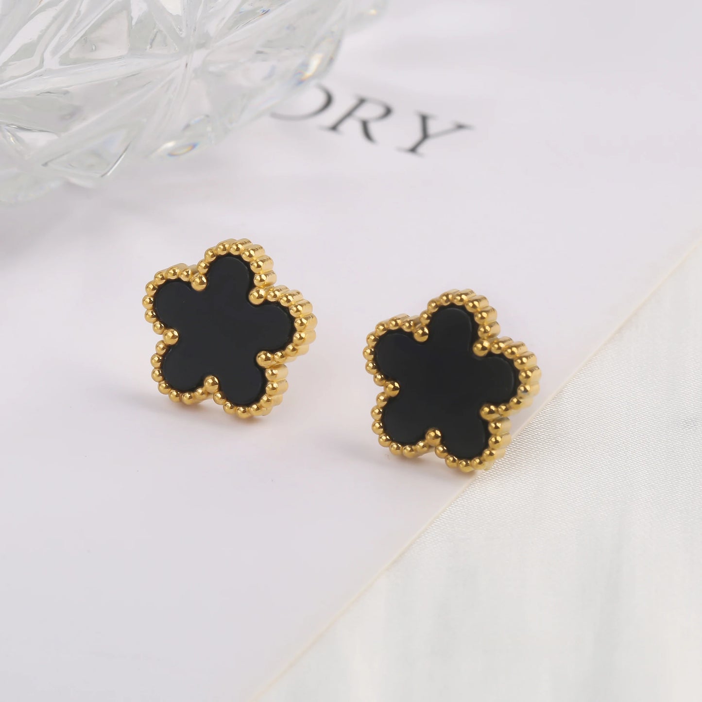 Hot Sale Stainless Steel Laser Five Leaf Flower Petal Adjustable Clover Bracelet Classic for Woman Girl Brand Jewelry Party Gift - Youks store