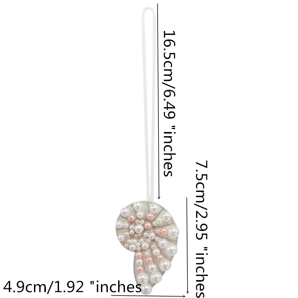 3D Handmade Rhinestone Beaded Coconut tree, butterfly hanging rope Patches Crystal Bag lanyard Patch beading Applique Patch - Youks store