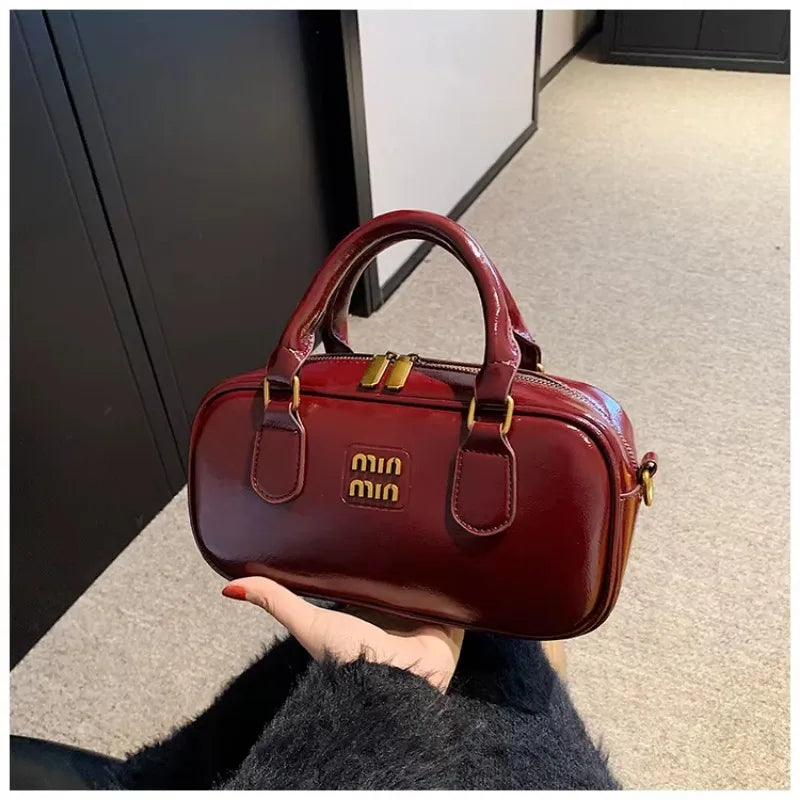 Large Capacity Crossbody Bags Pu Solid Color Zipper Casual Shoulder Bags on Sale 2025 Versatile Sewing Thread Women's Handbags - Youks store