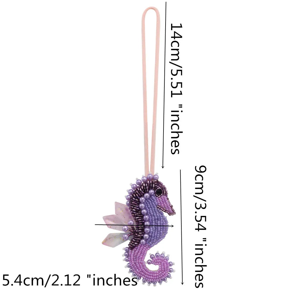 3D Handmade Rhinestone Beaded Coconut tree, butterfly hanging rope Patches Crystal Bag lanyard Patch beading Applique Patch - Youks store