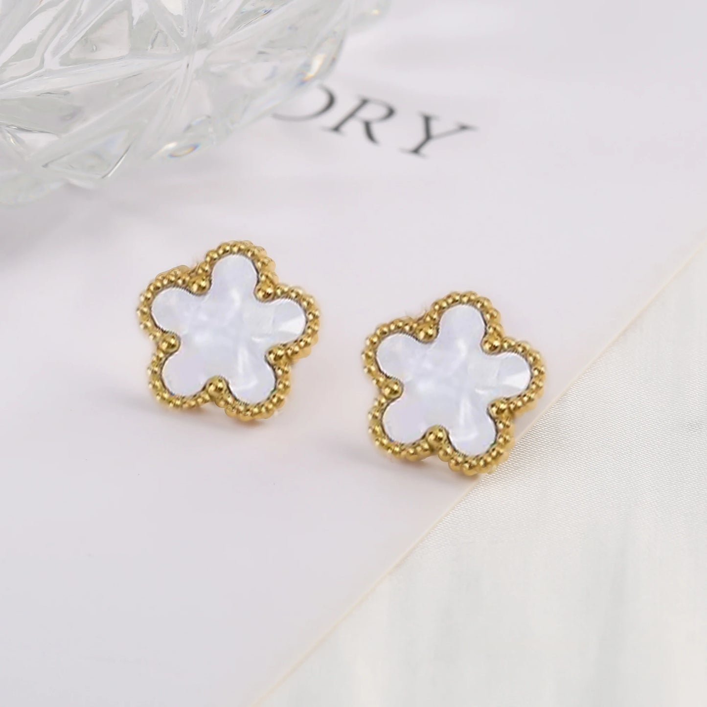 Hot Sale Stainless Steel Laser Five Leaf Flower Petal Adjustable Clover Bracelet Classic for Woman Girl Brand Jewelry Party Gift - Youks store