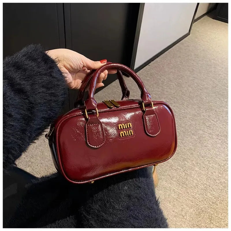 Large Capacity Crossbody Bags Pu Solid Color Zipper Casual Shoulder Bags on Sale 2025 Versatile Sewing Thread Women's Handbags - Youks store