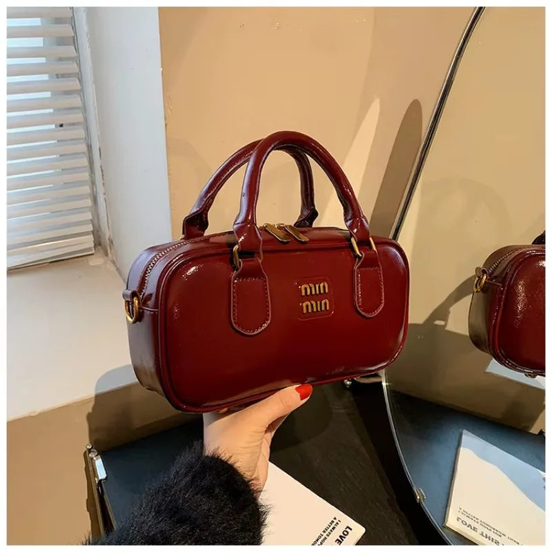 Large Capacity Crossbody Bags Pu Solid Color Zipper Casual Shoulder Bags on Sale 2025 Versatile Sewing Thread Women's Handbags - Youks store