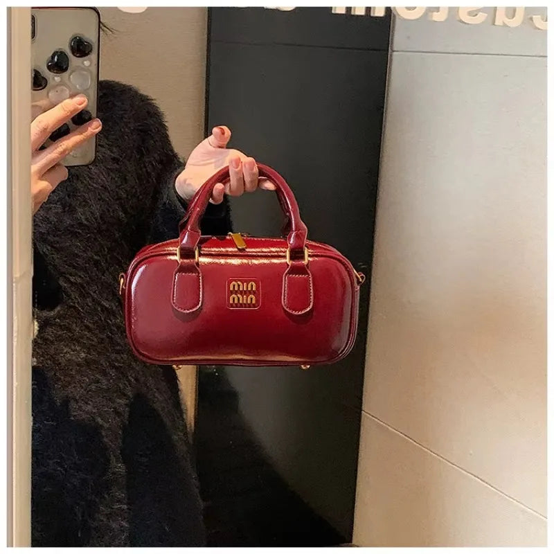 Large Capacity Crossbody Bags Pu Solid Color Zipper Casual Shoulder Bags on Sale 2025 Versatile Sewing Thread Women's Handbags - Youks store