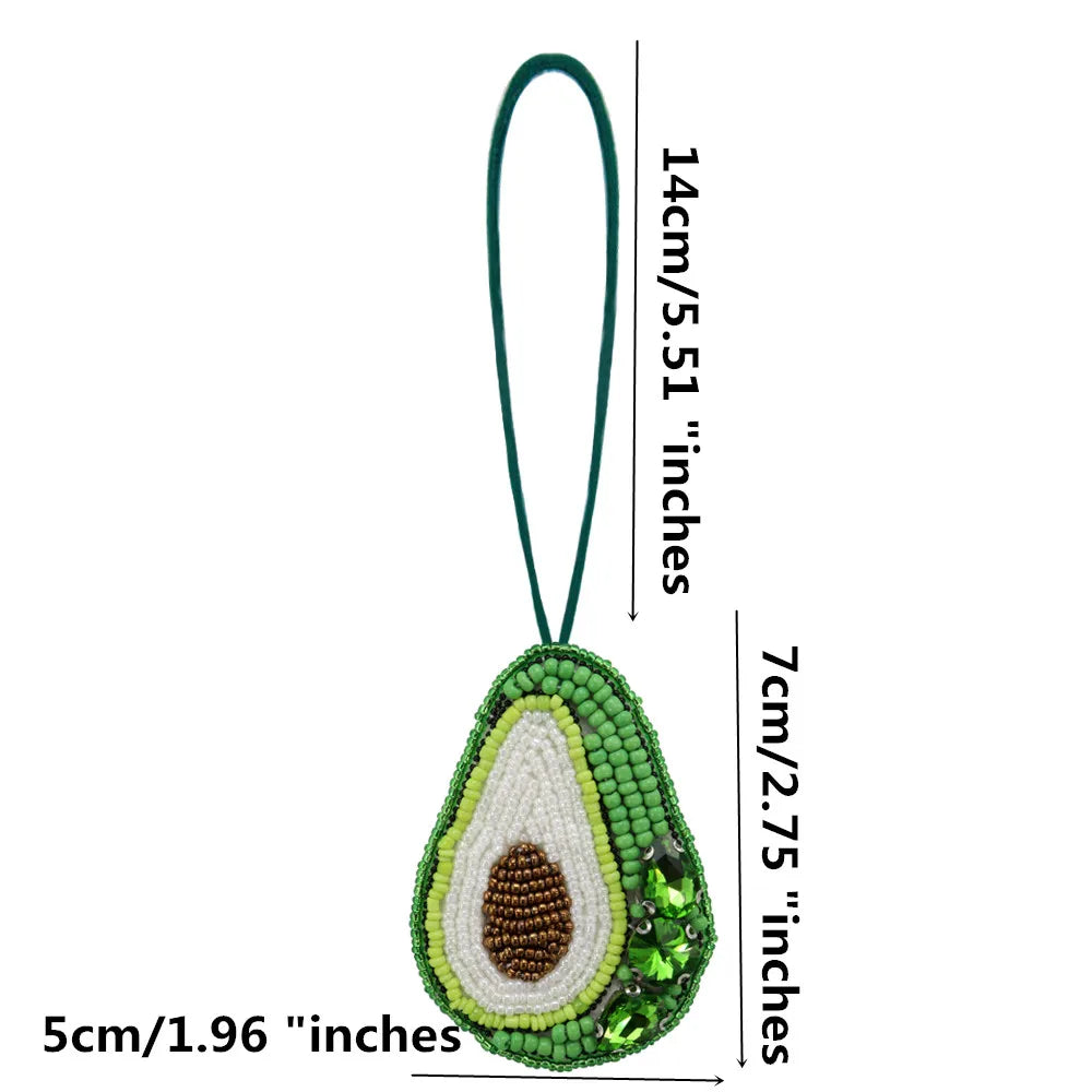 3D Handmade Rhinestone Beaded Coconut tree, butterfly hanging rope Patches Crystal Bag lanyard Patch beading Applique Patch - Youks store