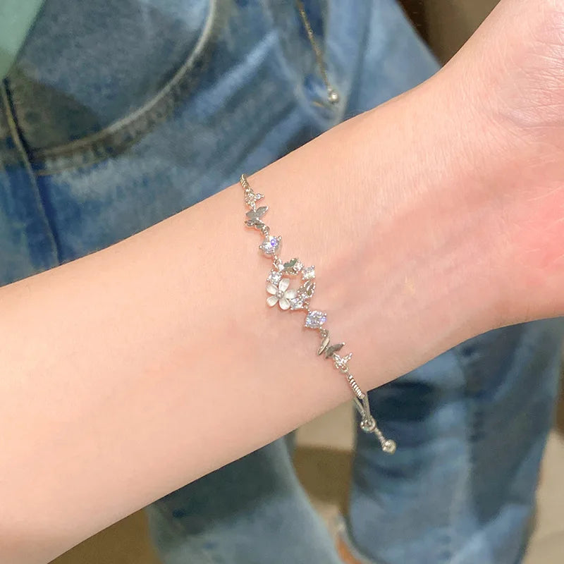 Elegant Black Crystal Eyes Snake Zircon Bracelet Women's Fashionable Personalized Daily Accessory Party Jewelry Birthday Gifts - Youks store