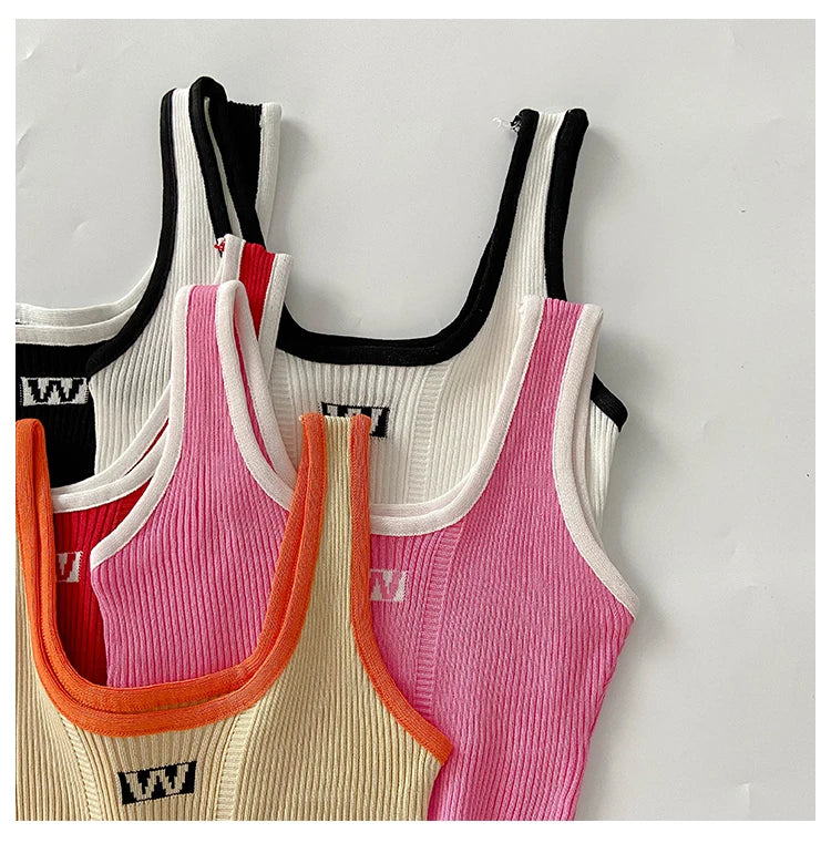 HELIAR Women Irregular Tops For Women Sexy Crop Tops Summer Sleeveless Sweet Tops Cloth Summer Y2K Tops For Women 2024 - Youks store