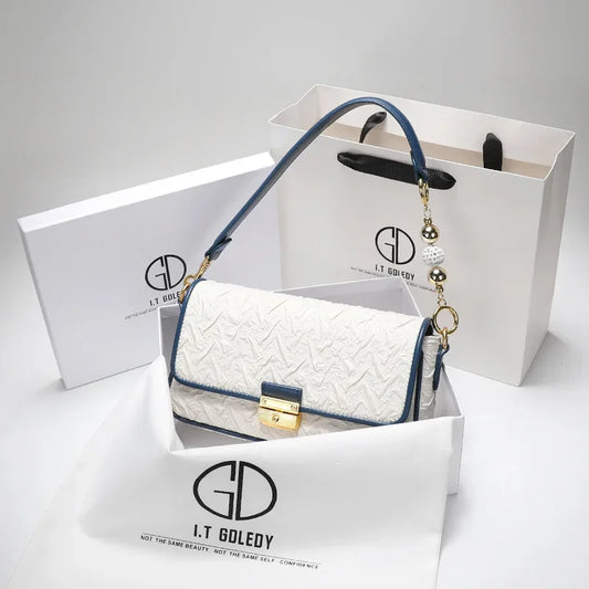 Niche design transfer bead pleated armpit bag bag women's 2024 new fashion crossbody bag - Youks store