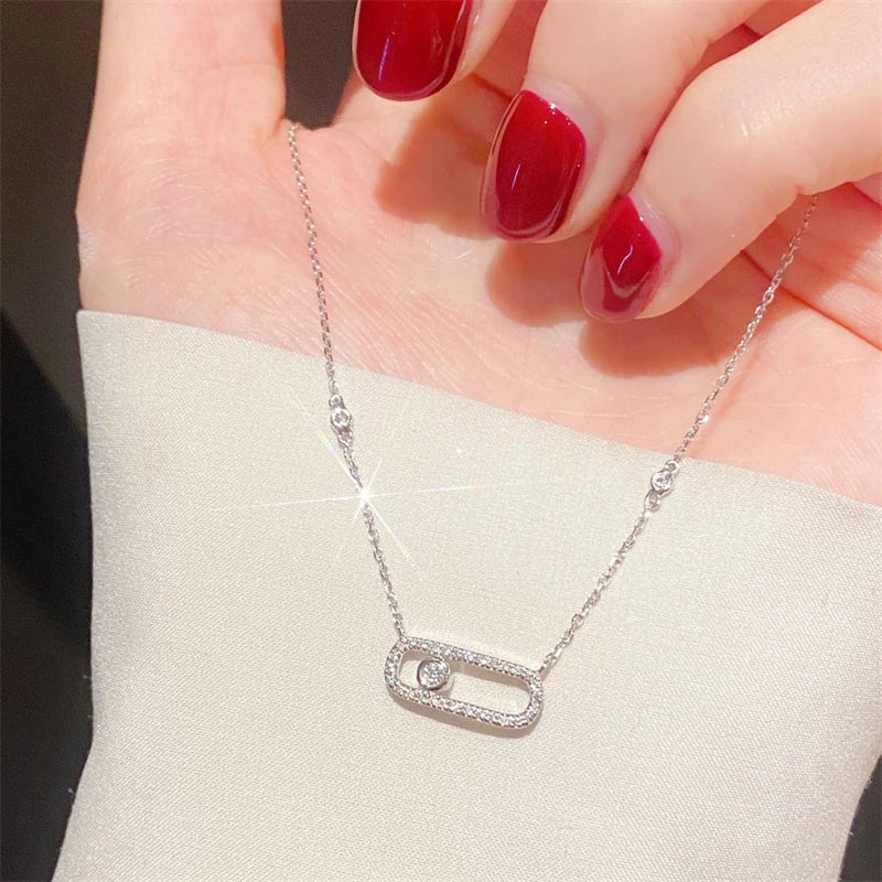 RAKOL 1: 1 Paper clip restoration AAA+ Zircon Bracelet For Women Fashion Simple Commuting Bracelet For Girls Party Jewelry Gift - Youks store