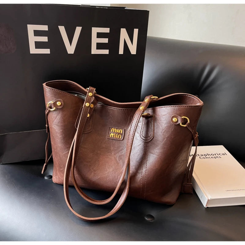 2025 Spring And Autumn Handheld Tote Bag High End Small Fragrant Style Large Capacity Single Shoulder New Korean Edition Commute - Youks store