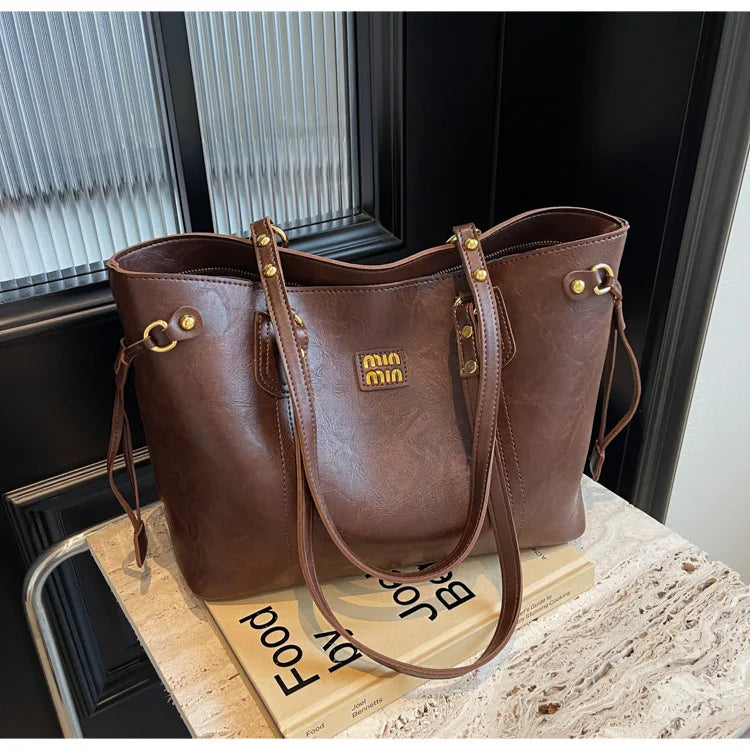 2025 Spring And Autumn Handheld Tote Bag High End Small Fragrant Style Large Capacity Single Shoulder New Korean Edition Commute - Youks store