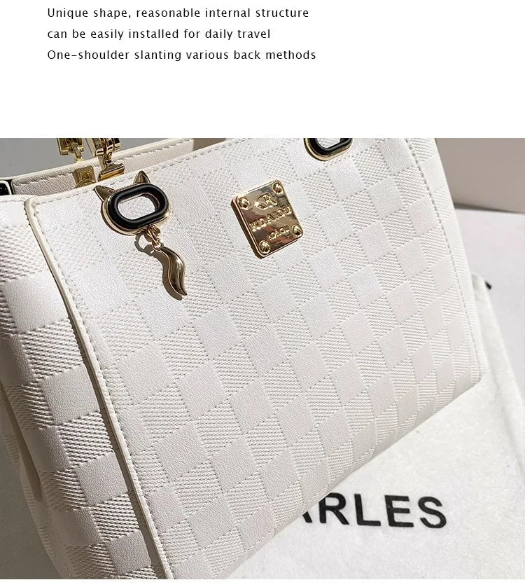 Luxury and Elegant Handheld Tote Bag with Simple and Versatile Women's New Fashion and Classic Handbag for Important Occasion - Youks store