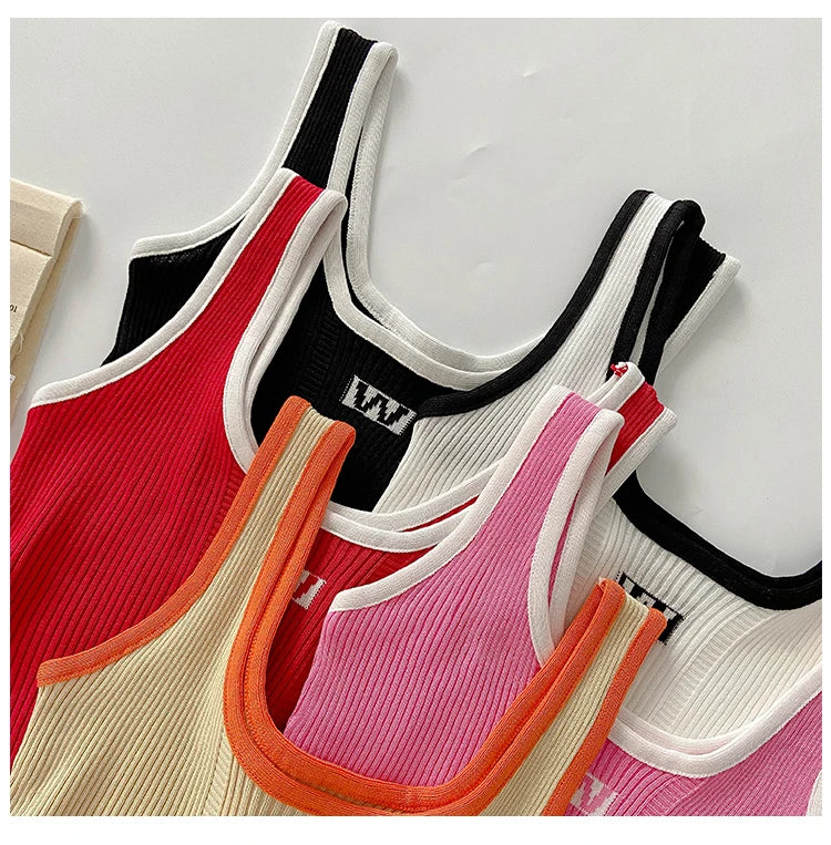 HELIAR Women Irregular Tops For Women Sexy Crop Tops Summer Sleeveless Sweet Tops Cloth Summer Y2K Tops For Women 2024 - Youks store
