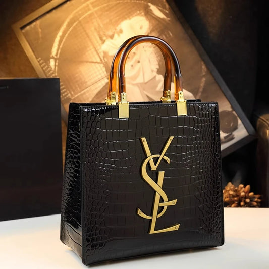 2025 new spring all-match alligator pattern atmosphere middle-aged women's bag large capacity Tote bag - Youks store