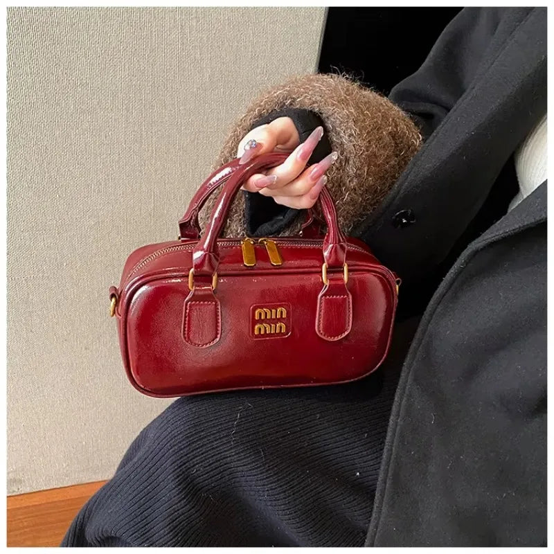 Large Capacity Crossbody Bags Pu Solid Color Zipper Casual Shoulder Bags on Sale 2025 Versatile Sewing Thread Women's Handbags - Youks store