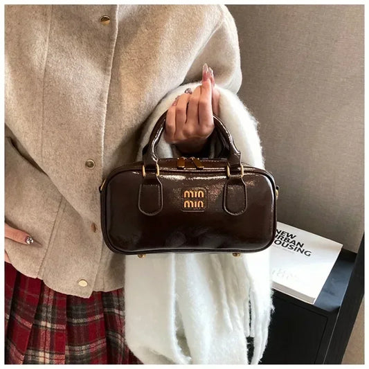 Large Capacity Crossbody Bags Pu Solid Color Zipper Casual Shoulder Bags on Sale 2025 Versatile Sewing Thread Women's Handbags - Youks store