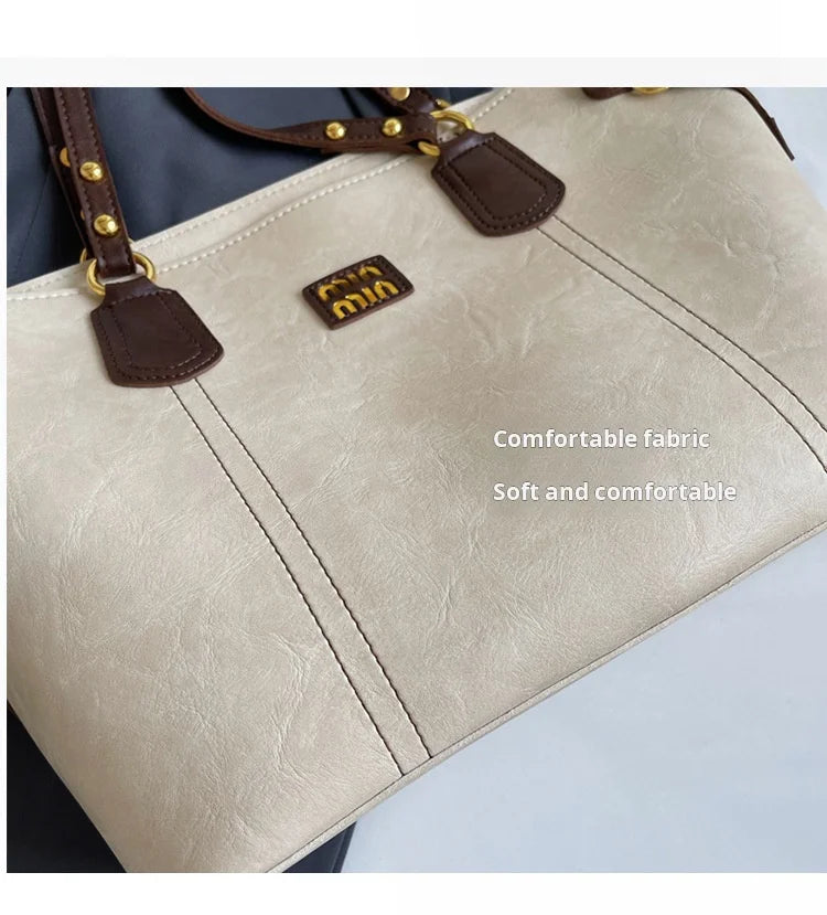 2025 Spring And Autumn Handheld Tote Bag High End Small Fragrant Style Large Capacity Single Shoulder New Korean Edition Commute - Youks store