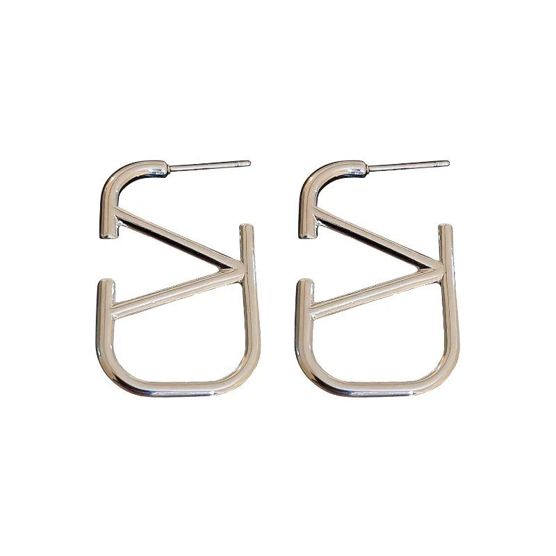 Geometric cool style ins personalized design Ear Studs, 2024 fashionable and versatile earrings - Youks store