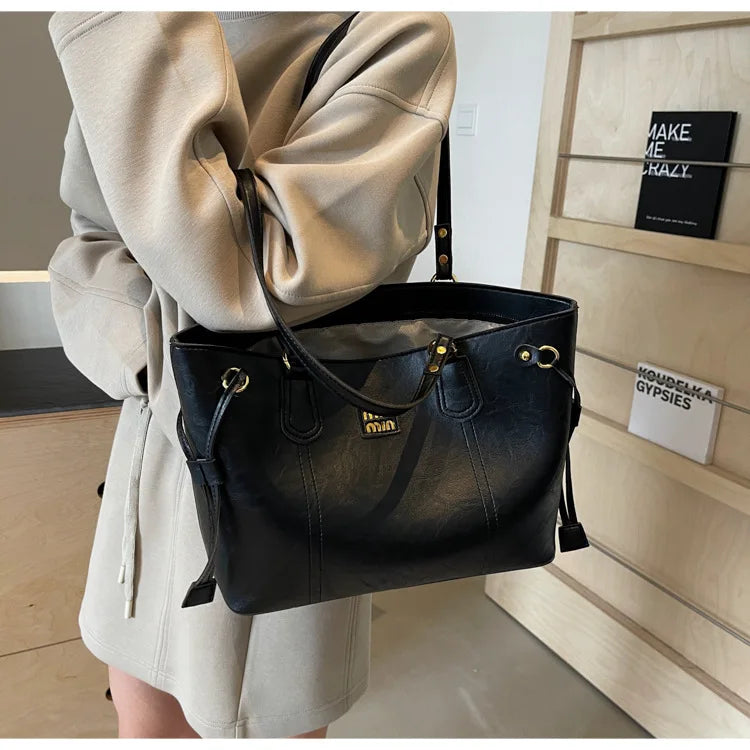 2025 Spring And Autumn Handheld Tote Bag High End Small Fragrant Style Large Capacity Single Shoulder New Korean Edition Commute - Youks store