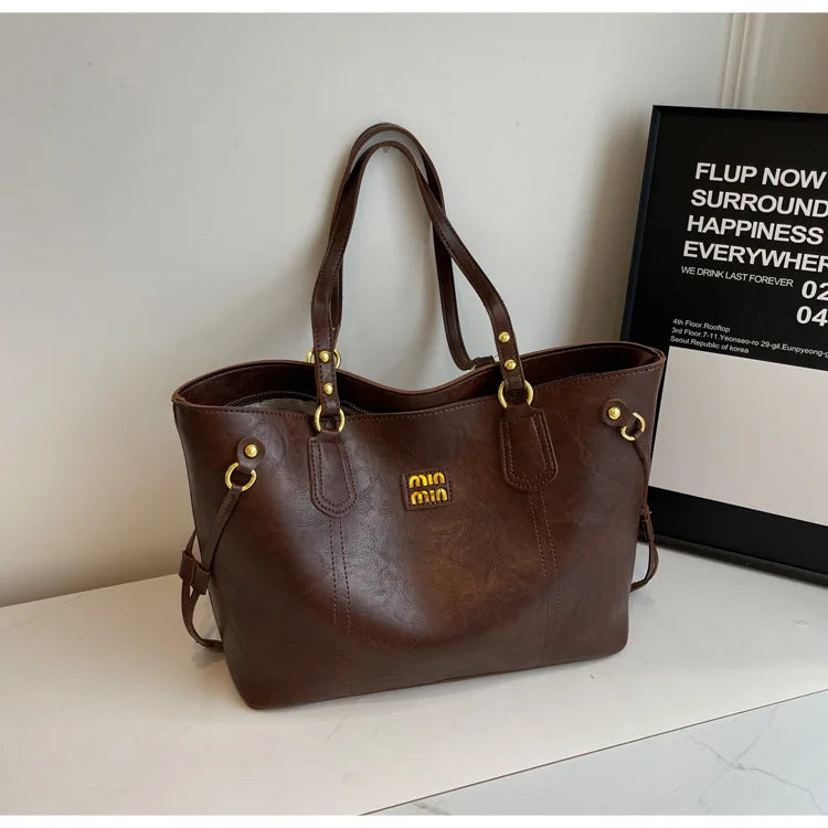 2025 Spring And Autumn Handheld Tote Bag High End Small Fragrant Style Large Capacity Single Shoulder New Korean Edition Commute - Youks store