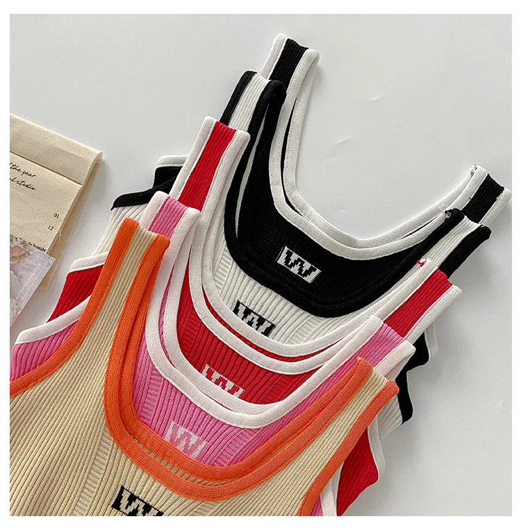 HELIAR Women Irregular Tops For Women Sexy Crop Tops Summer Sleeveless Sweet Tops Cloth Summer Y2K Tops For Women 2024 - Youks store